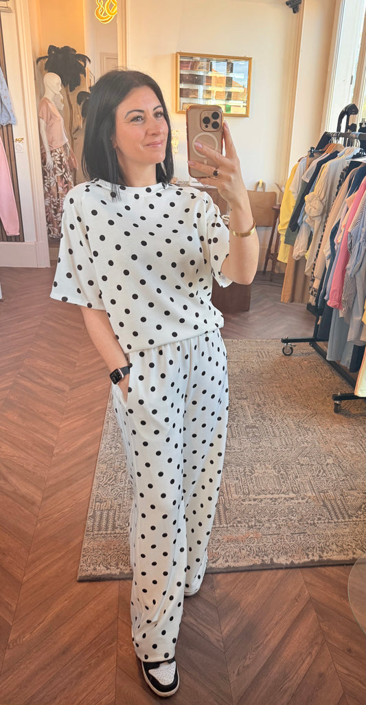 Ensemble jogging à pois | CONRAD