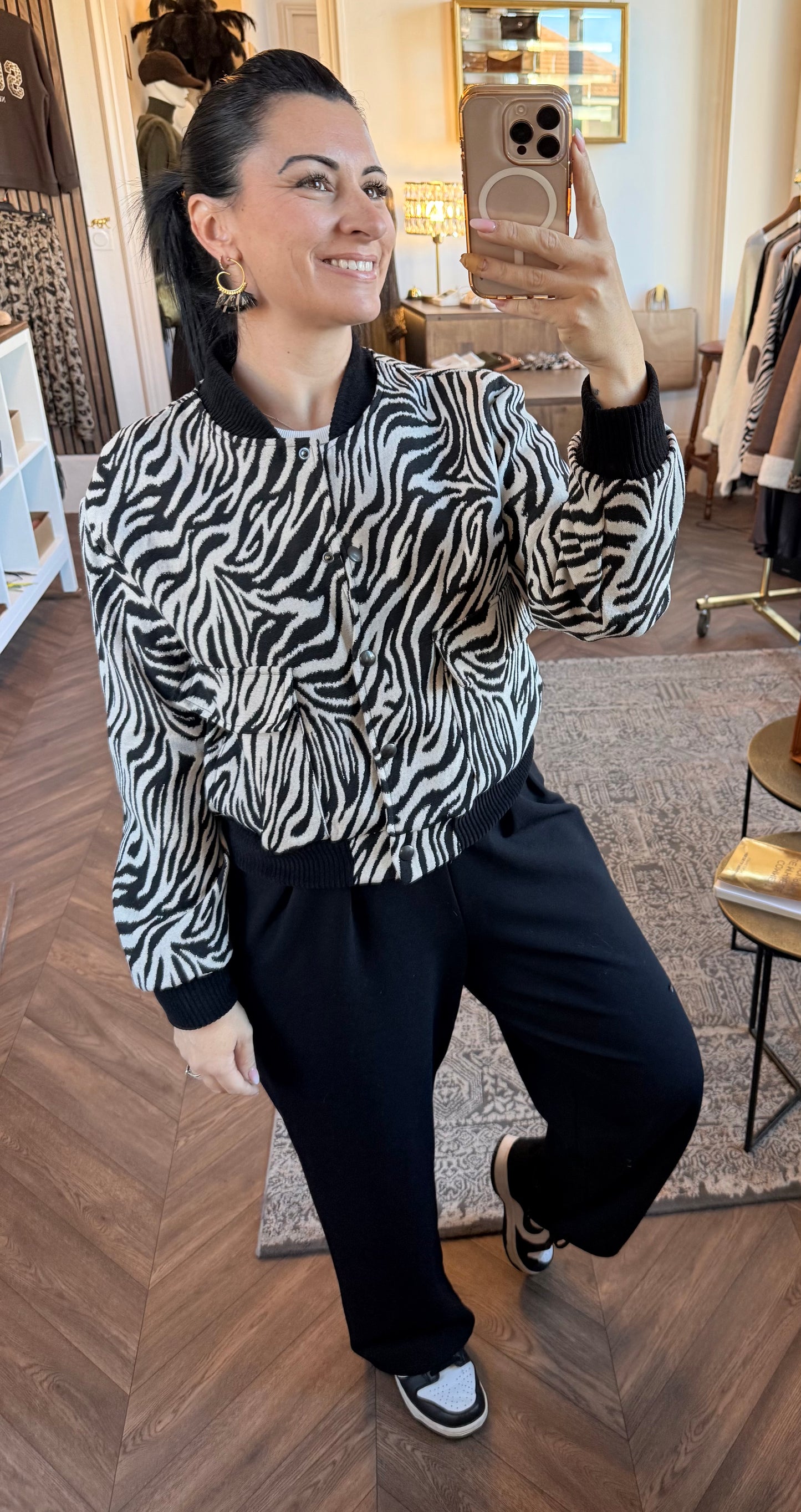 Veste bombers zèbré | HAROLD