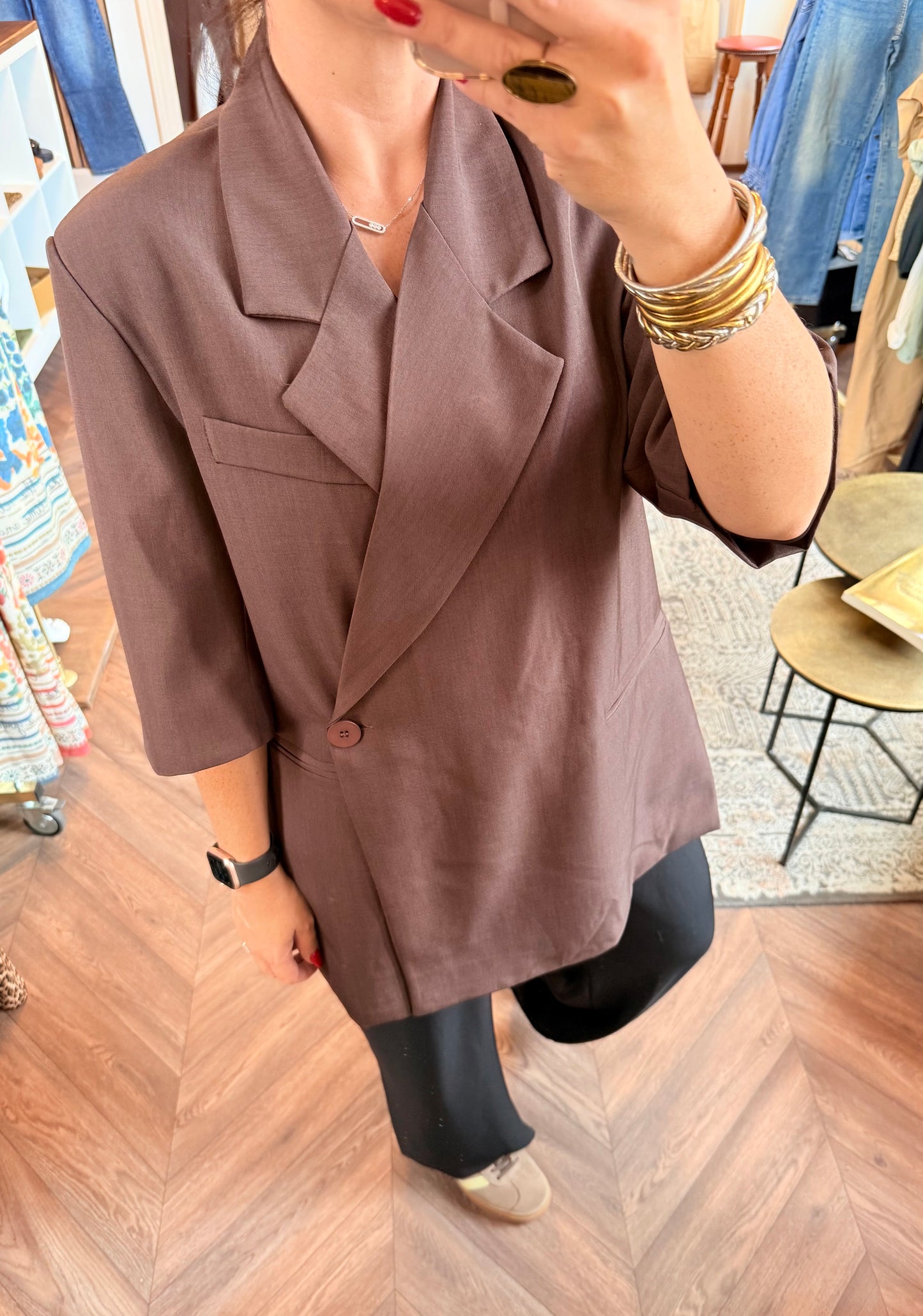 BLAZER oversize manches 3/4 | LÉON