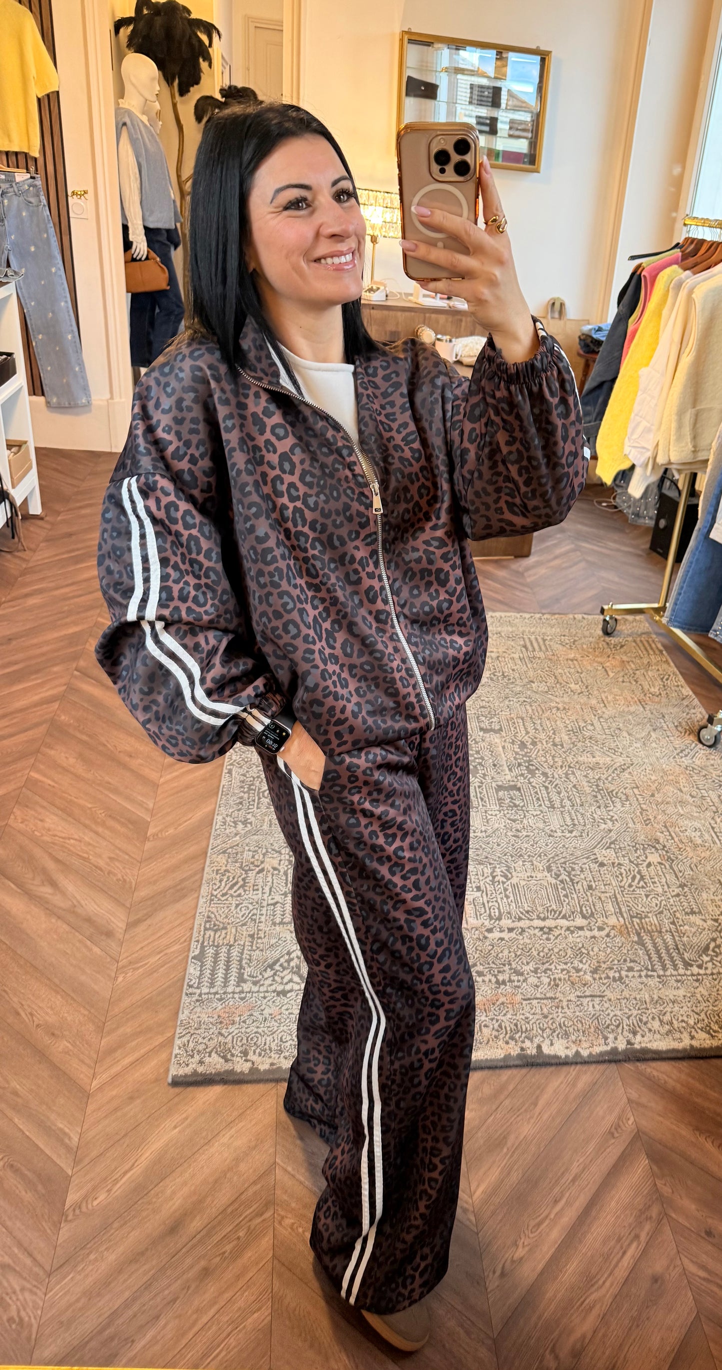 Ensemble jogging | léopard