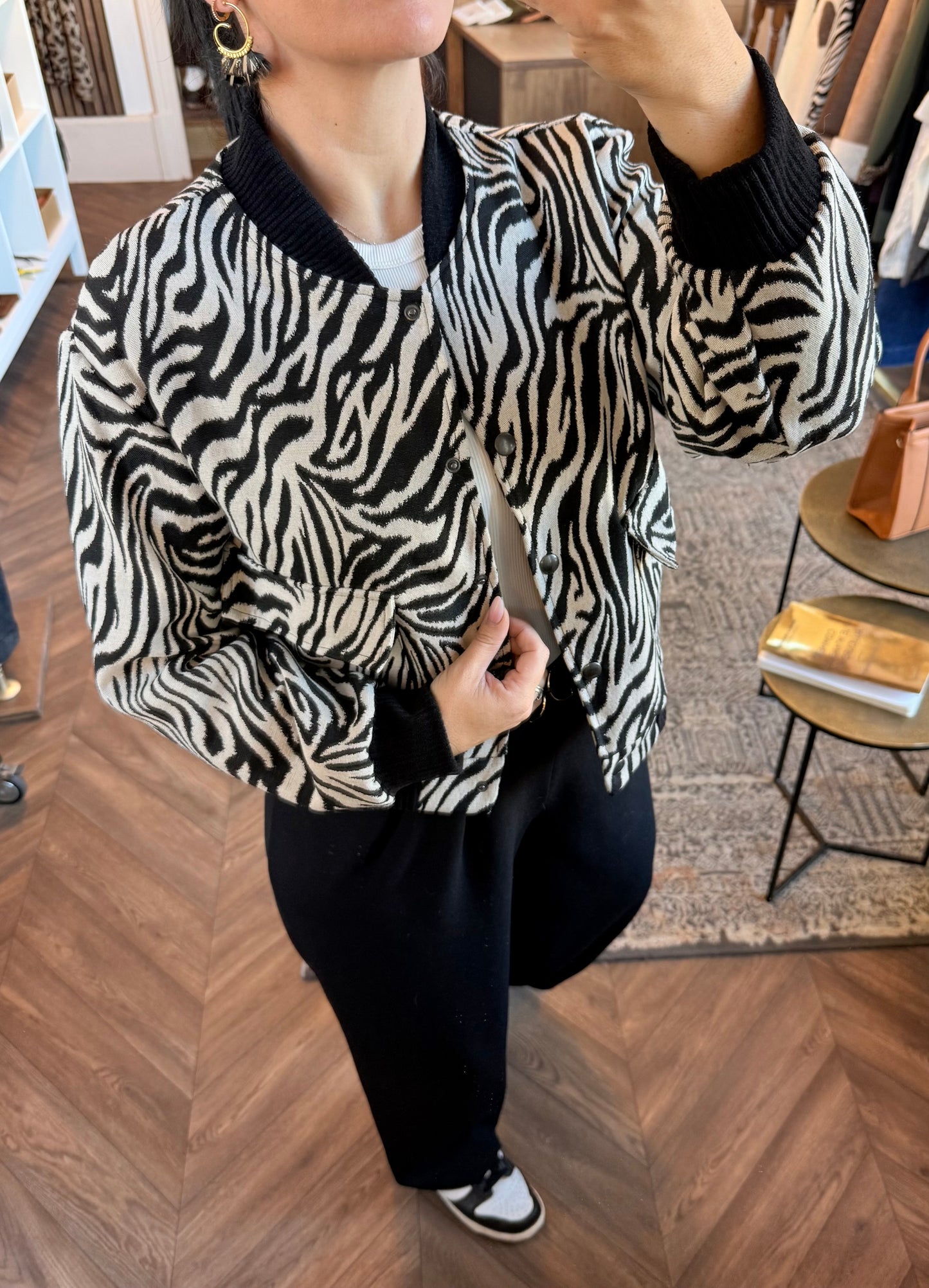 Veste bombers zèbré | HAROLD