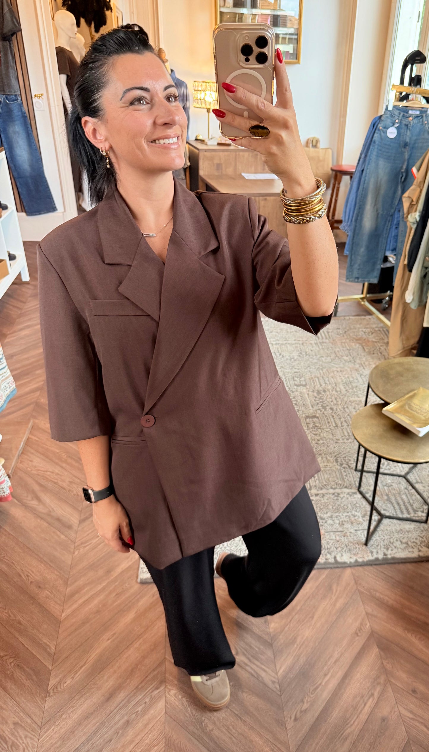 BLAZER oversize manches 3/4 | LÉON