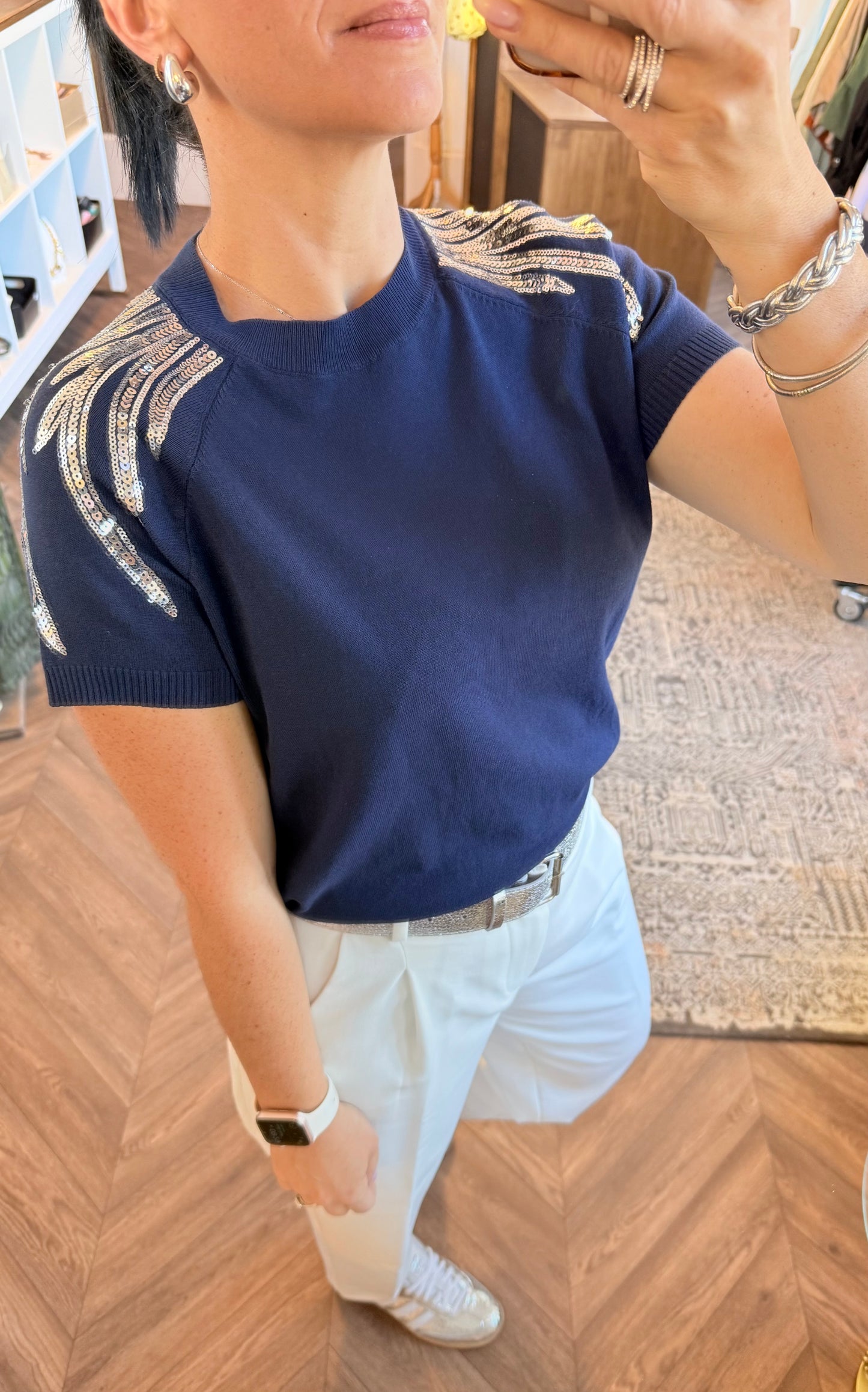 Top maille strass | ANGEL
