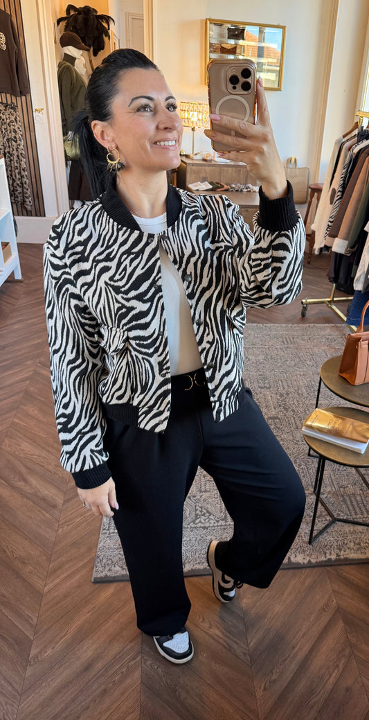 Veste bombers zèbré | HAROLD