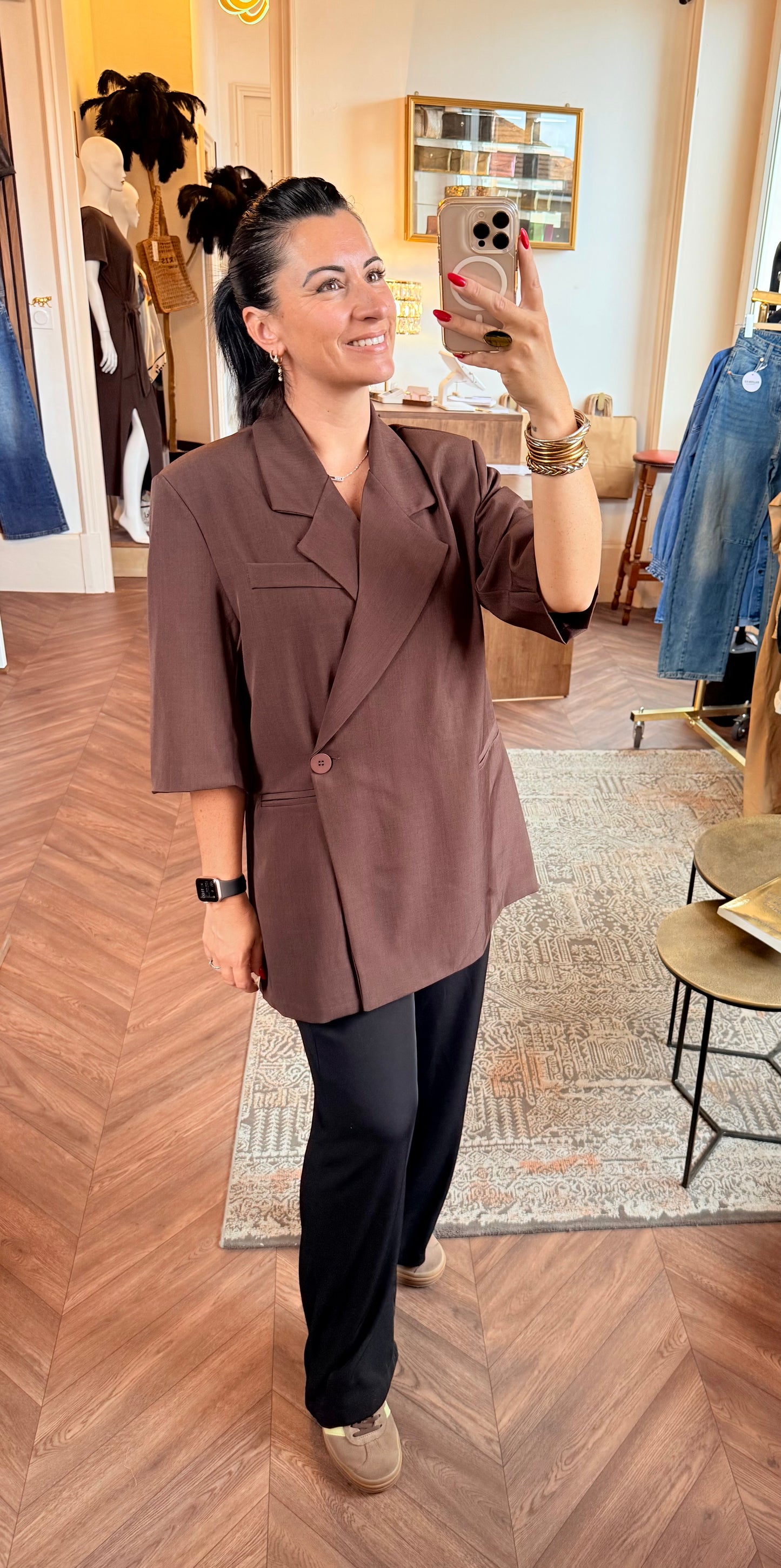 BLAZER oversize manches 3/4 | LÉON