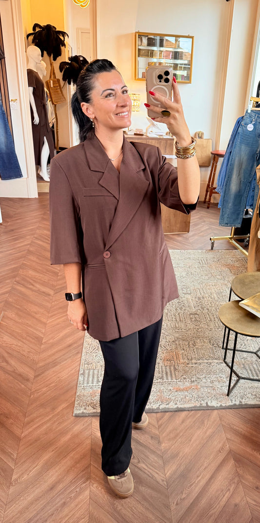BLAZER oversize manches 3/4 | LÉON