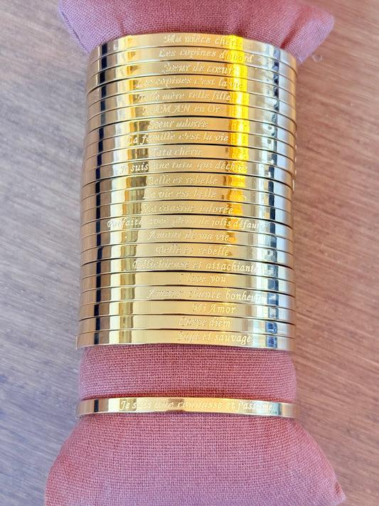 Bracelet jonc | je suis une connasse