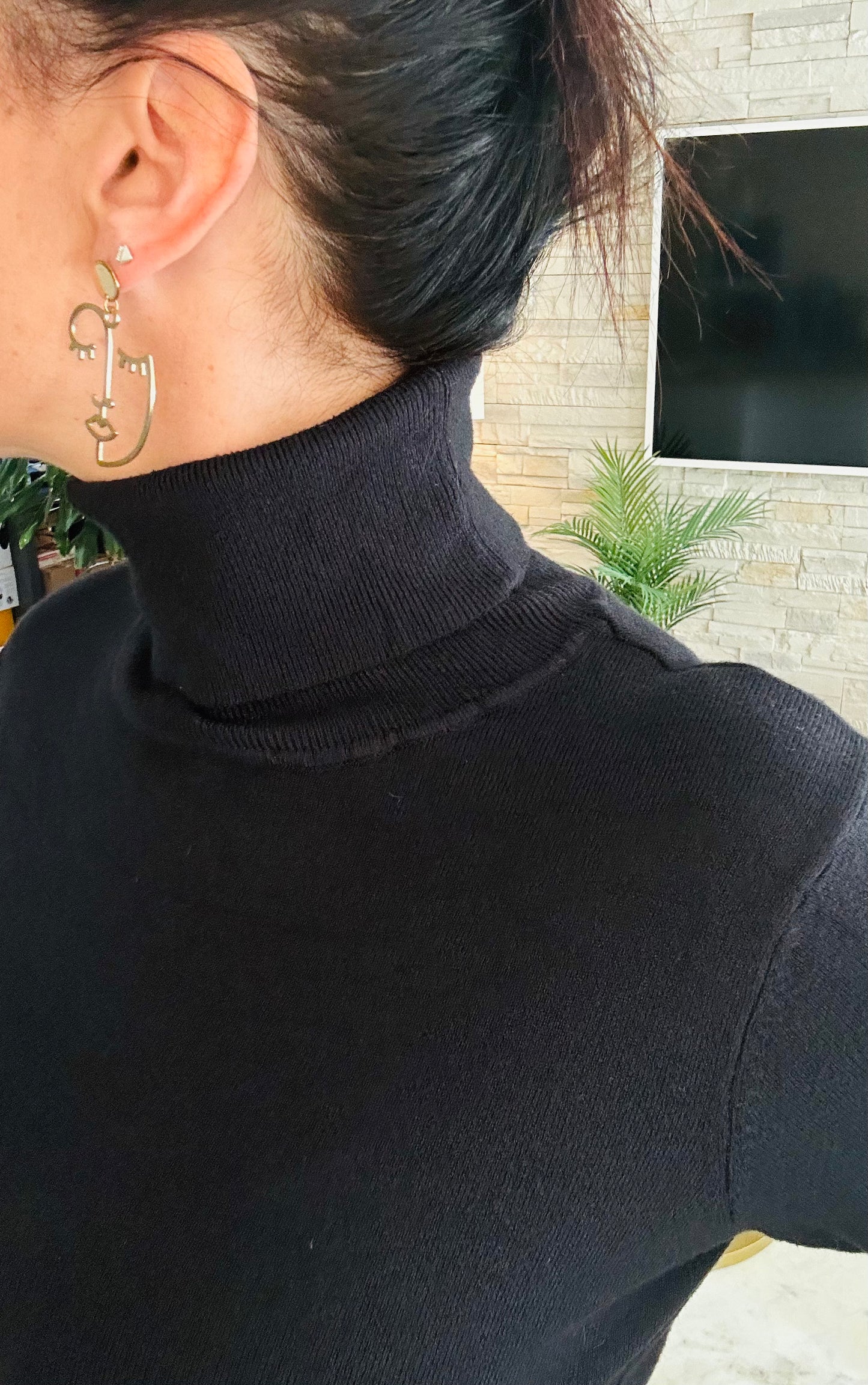Pull col roulé